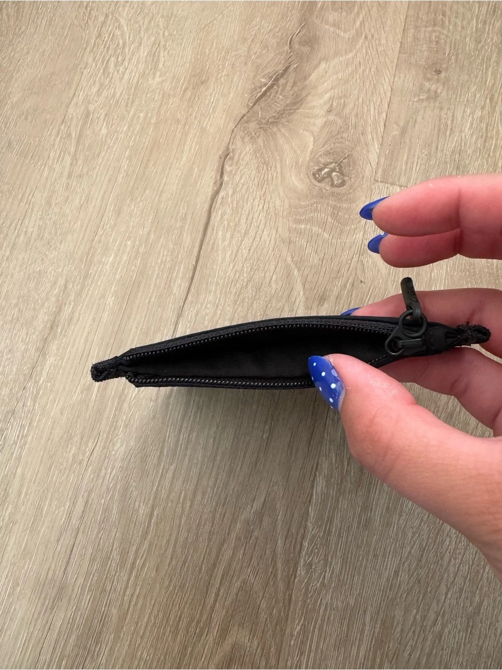 lululemon athletica Black Small Zip Card holder Wallet
